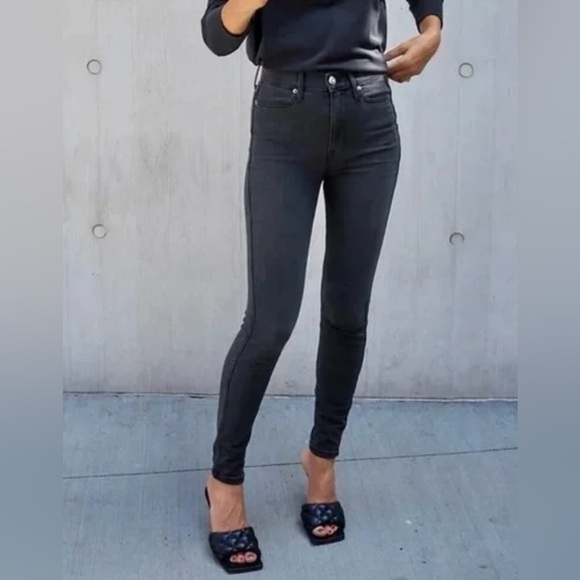 NWT (In Plastic Wrap) Women’s AYR Size 31 x 26 “The Riser” Style Jeans in Onyx - Picture 2 of 12